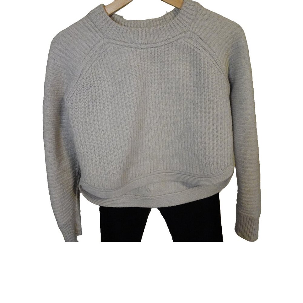Aritzia Wilfred Light Gray Long Sleeve Sweater Size Extra Small